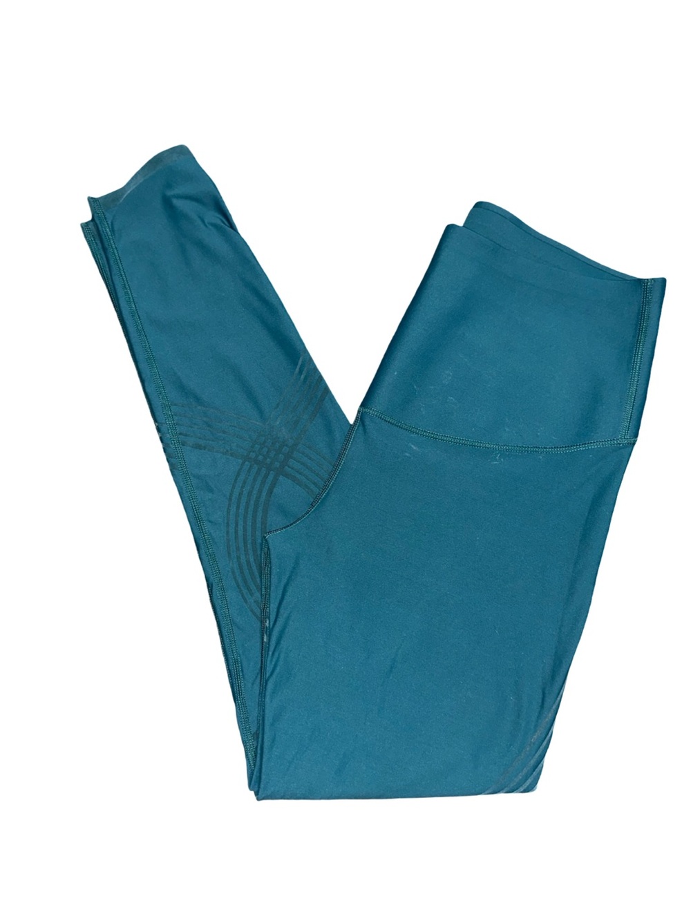 Fanka Women’s Size 2XL Teal Blue Green High-Rise Body Sculpt Reversible Leggings